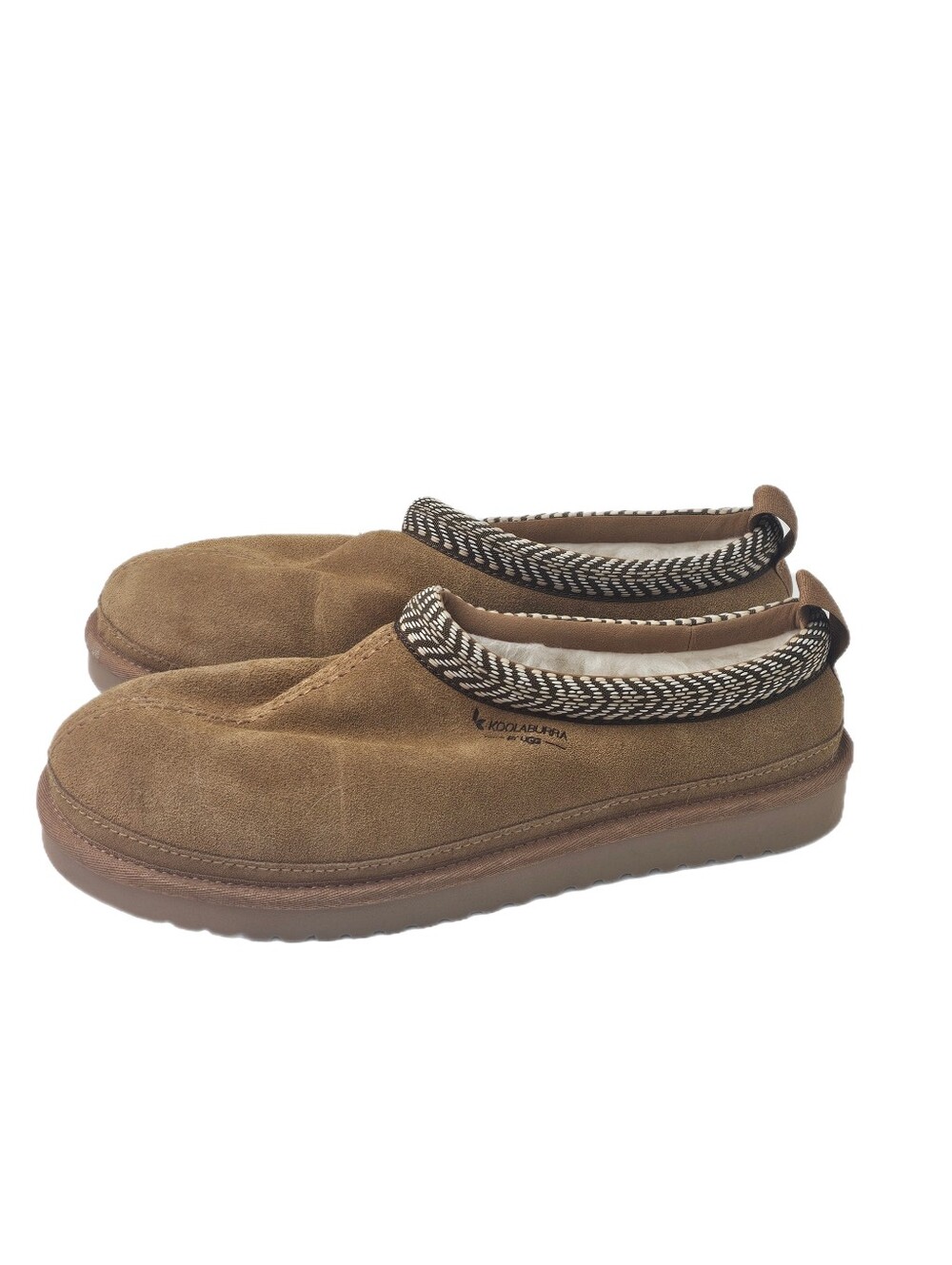 Koolaburra by UGG Burree Tasmid Suede Slip-On Slippers Chestnut Brown 10 US NWOB